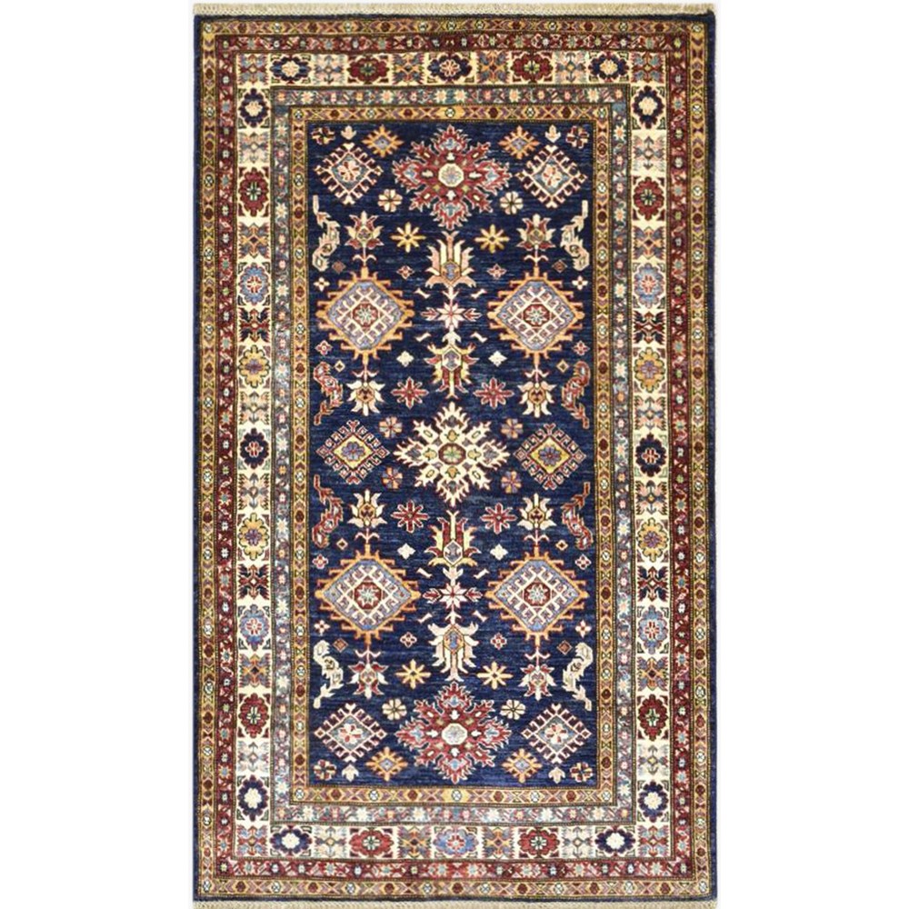 Supreme Kazak 48435 Hand Knotted Wool Rug in Multicolours